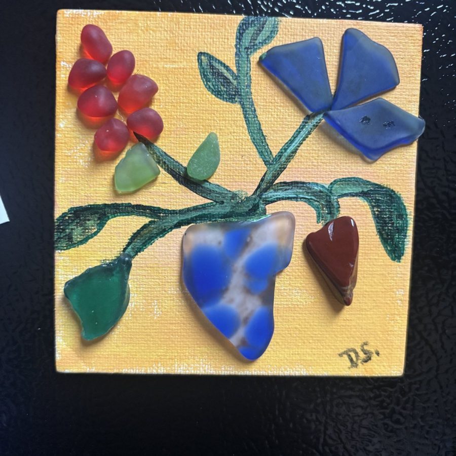 Sea Glass Blooms Magnet